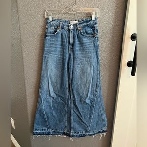 Zara extreme wide leg jeans - blue